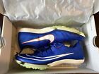 Size 10 - Nike Maxfly Sprinting Spikes Racer Blue/White- Worn 1 time
