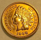 1908  Indian Head Cent BU 4 Diamonds