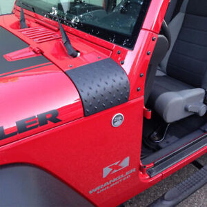 2X Cowl Body Armor Cover Trim Exterior Accessories for 2007-18 Jeep Wrangler JK (For: Jeep)