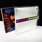 50 Digipak+ CD Sleeves - Fits Tri-Folds - 2mil No Flap Plastic - Clear Outer