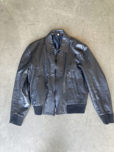 Vintage 1960s Leather Jacket Blouson HEDI SLIMANE REFERENCE
