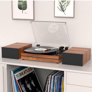 Record Player with External Speakers Turntable 3 Speed Vinyl - Free Shipping