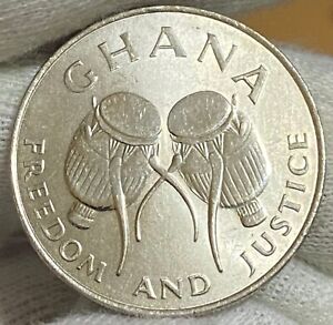 Ghana 1999 ~ 50 Cedis ( Magnetic)  ~  Freedom and Justice ~ 93¢ tracked shipping