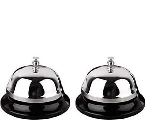2 Pack Desk Counter Service Bell for Hotels Schools Restaurants Reception