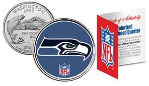 SEATTLE SEAHAWKS NFL Washington U.S. Statehood Quarter U.S. Coin *Licensed*
