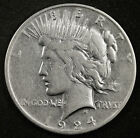 1924-s Peace Silver Dollar.  Better Grade.  Inventory H.  162223