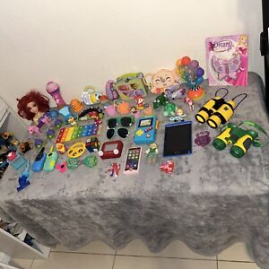 Huge Lot Assorted Toys Boys And Girls Mixed Electronics,figures, Games And More