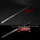 Strong Chinese KUNGFU Lance Sword Folded Steel Spearhead Sharp Hunting Spear