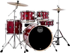 Mapex Venus 5-piece Fusion Complete Drum Set - Crimson Red Sparkle