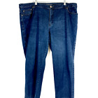 Avenue Jeans Women Plus Size 24 Denim Custom Cuff Blue  (43