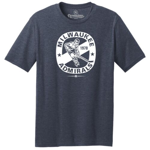 Milwaukee Admirals 1970 AHL Hockey TRI-BLEND Tee Shirt