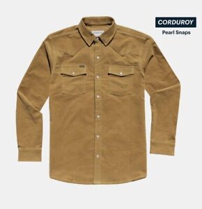 BRAND NEW. Poncho Corduroy Men’s Shirt. Size M. Color Camel. MSRP $110
