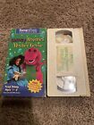 Barney - Barney Rhymes With Mother Goose 1993 VHS Tape OOP Purple Dinosaur