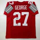 Facsimile Autographed Eddie George Ohio State Red Reprint Jersey Size Men's XL