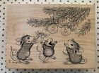 New ListingHOUSE MOUSE STAMPA ROSA LIFESAVER PRESENTS {C64} WOOD RUBBER STAMP-CHRISTMAS