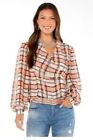 CAbi Whist Blouse in painted plaid size M spring 2023 sample - very gently used