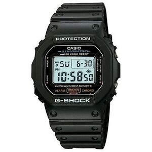 Casio DW5600E-1V, G-Shock 200 Meter Watch, Chronograph, Illuminator, Alarm