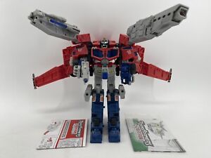 Transformers Cybertron 2005 Leader Class Optimus Prime With Manual & Poster