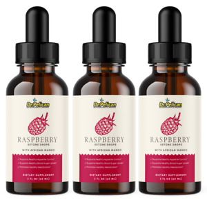 Raspberry Ketone Drops- Keto & Weight Support-3 Bottles-180ml (2fl oz)