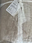 Pottery Barn King Belgian Hand Stitched Quilt Natural Flax