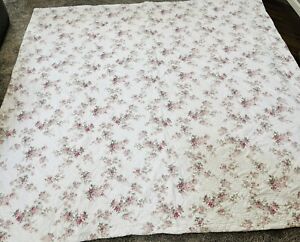 Simply Shabby Chic Floral King Quilt Bedspread Cotton Reversible 95” x 97”