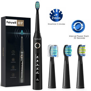 Fairywill Electric Toothbrush 5 Mode USB Rechargeable WaterproofIPX7 Toothbrush