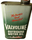 VINTAGE Valvoline Outboard Motor Oil Quart Metal Can Ashland Oil Co. Freedom PA