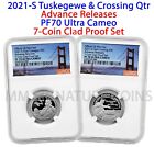 2021-S NGC PF70 Ultra Cameo Advance Releases Quarter Pair from 7-Coin Clad Set