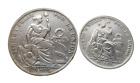 1930 Peru 1 Un & 1935 1/2 Sol Silver Coin LOT OF (2) COINS .500 SILVER LIMA MINT