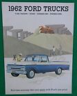 1962 Ford Trucks Pickup Stake + Sales Brochure