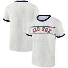 Boston Red Sox MLB Men's Majestic Gray Short Sleeve Distressed T-Shirts: M-3XL