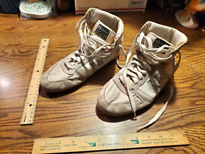 Vintage Converse Cliff Keen DOMINATOR Wrestling Shoes 6.5 Grey White RARE L@@K!!