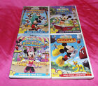 🌈LOT OF 4 DISNEY'S MICKEY MOUSE CLUBHOUSE DVD BIG SPLASH, GREAT HUNT, BOW-TIQUE