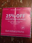 Bath and Body Works Coupon 25% off total purchase