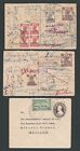 PAKISTAN STAMPS 1947-1948, LOCAL OVERPRINT STATIONERY,USED, WELL TRAVELLED