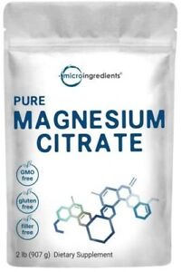 US Origin Pure Magnesium Citrate Powder 2 Pounds 32 Ounce Pure and Filler Fre...