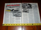 1963 1/2 FORD GALAXIE LIGHTWEIGHT FACTORY RACE CAR ORIGINAL 1990 ARTICLE