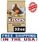 Hershey's Kisses Milk Chocolate with Almonds Candy, Party Pack 32 oz