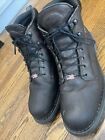 Red Wing Boots Mens 12D Work Ankle Combat ASTM F2892-11 EH Brown Leather USA Mad