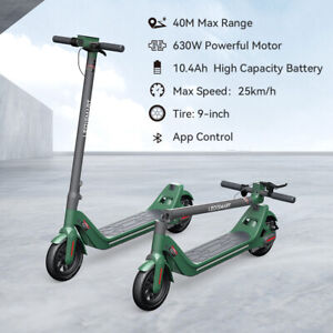 ADULT FOLDABLE ELECTRIC SCOOTER 40KM LONG RANGE 630W MOTOR 9