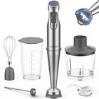 12 Speed 1100W 5 In 1 Immersion Electric Hand Blender Stick Chopper Mixer Juicer