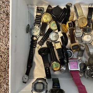 VINTAGE LOT OF MIXED BRAND SOME   VINTAGE WATCHES