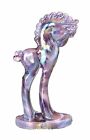 HTF Retired - Mosser Glass - Pony Trojan Horse Figurine - Purple Swirl Iridized