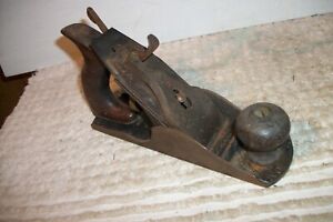 Vtg.~ STANLEY NO.4 BAILEY PLANE WOOD WORKING HAND PLANE TOOL/Type 8 for Parts