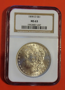 1898 O Morgan Silver Dollar $1 NGC MS 63