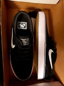 Nike SB Stefan Janoski Slip On Canvas Black White Skateboarding Shoes Size 8 NEW