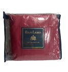 Ralph Lauren Coastal Red Vintage 1995 Full Queen Duvet Comforter Cover Solid New