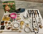 Junk Drawer Lot Of Vintage Misc. Odds & Ends Jewelry, Mirrors and more
