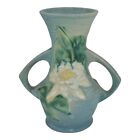 New ListingRoseville Water Lily Blue 1943 Vintage Mid Century Modern Art Pottery Vase 73-6