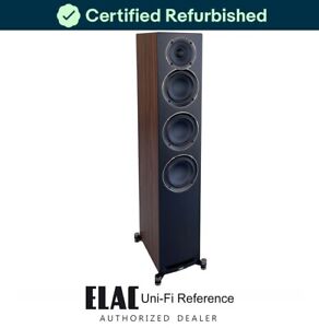 ELAC Uni-Fi Reference Floorstanding Tower Speaker, Black/Walnut - Each